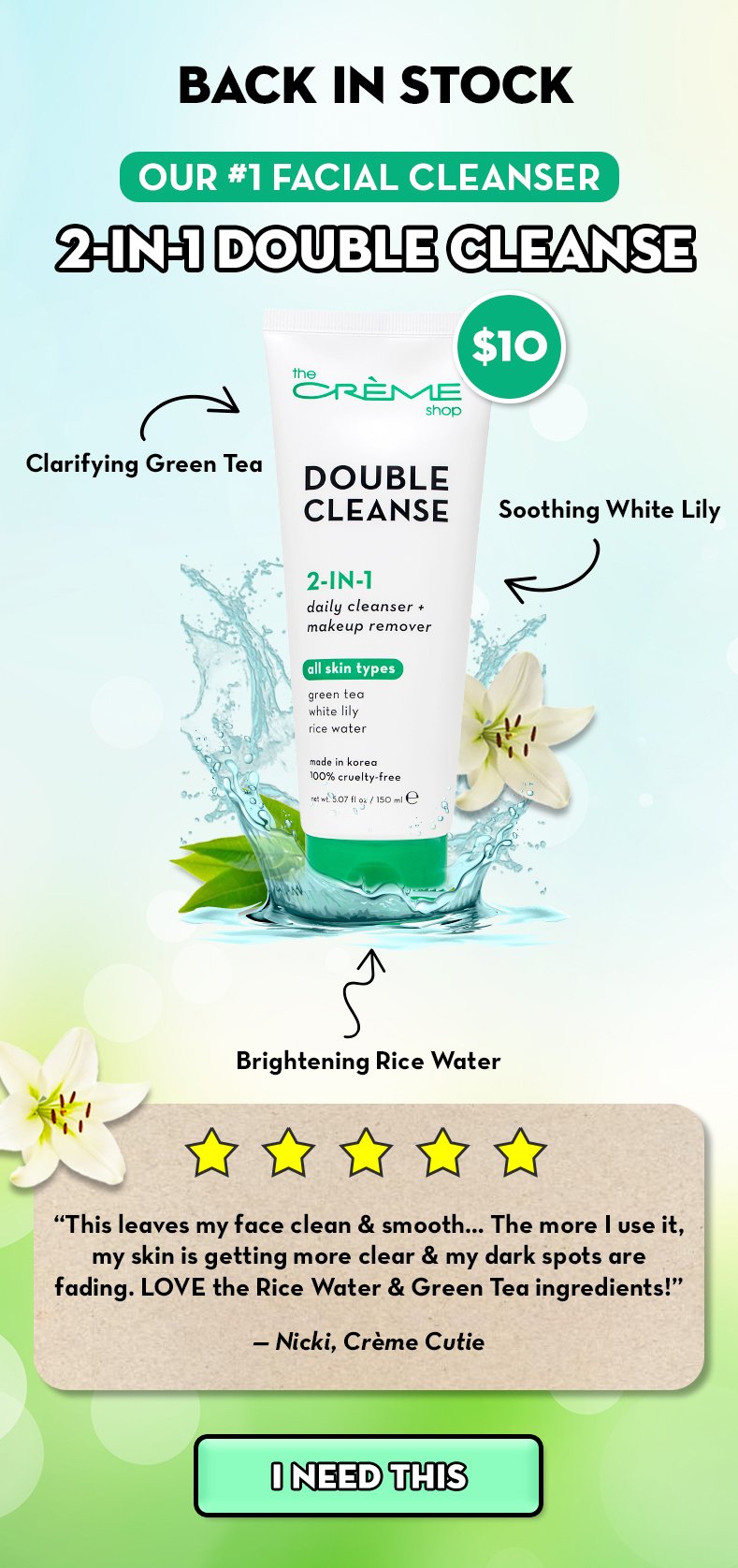 BACK IN STOCK: #1 Best Acne Face Wash for Clear Skin