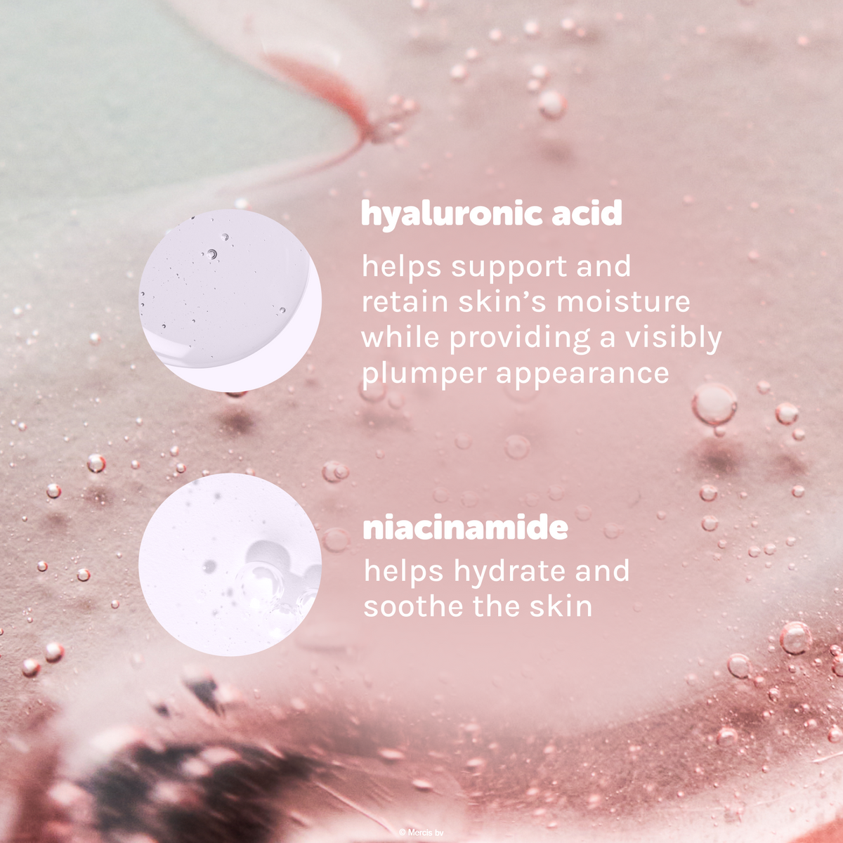Miffy Flower Garden Shower Gel — pink gel texture with hyaluronic acid and niacinamide information