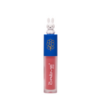 Miffy Glossy Lip Stain — Romantic Rose — rose-pink lip stain tube with blue cap and white Miffy topper