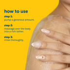 Miffy Sweet Wonder Shower Gel — lather on skin with pump, massage and rinse directions