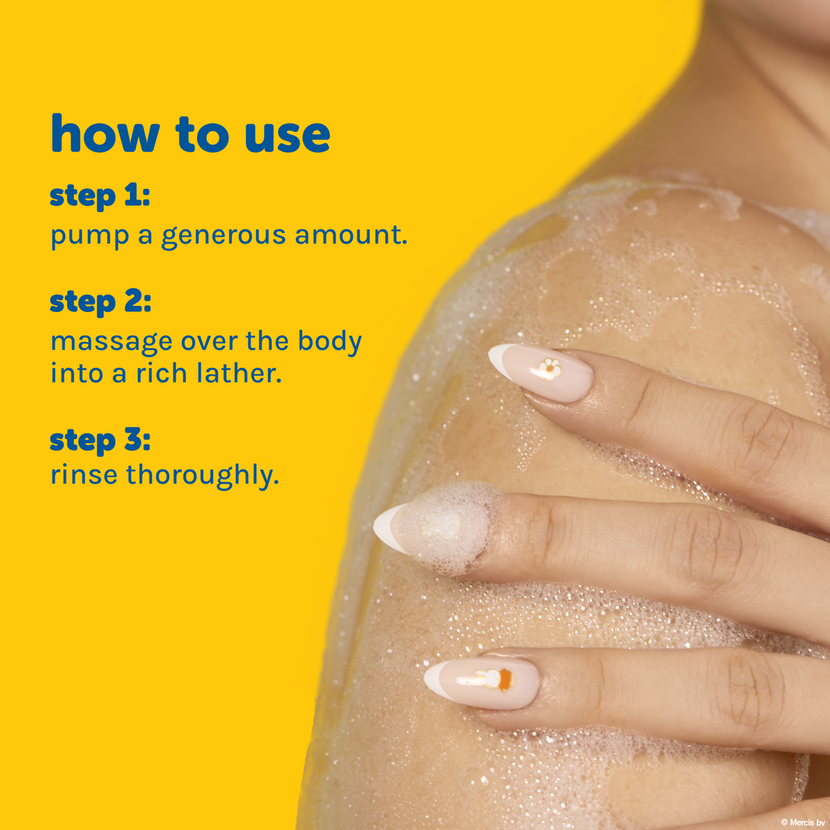 Miffy Sweet Wonder Shower Gel — lather on skin with pump, massage and rinse directions