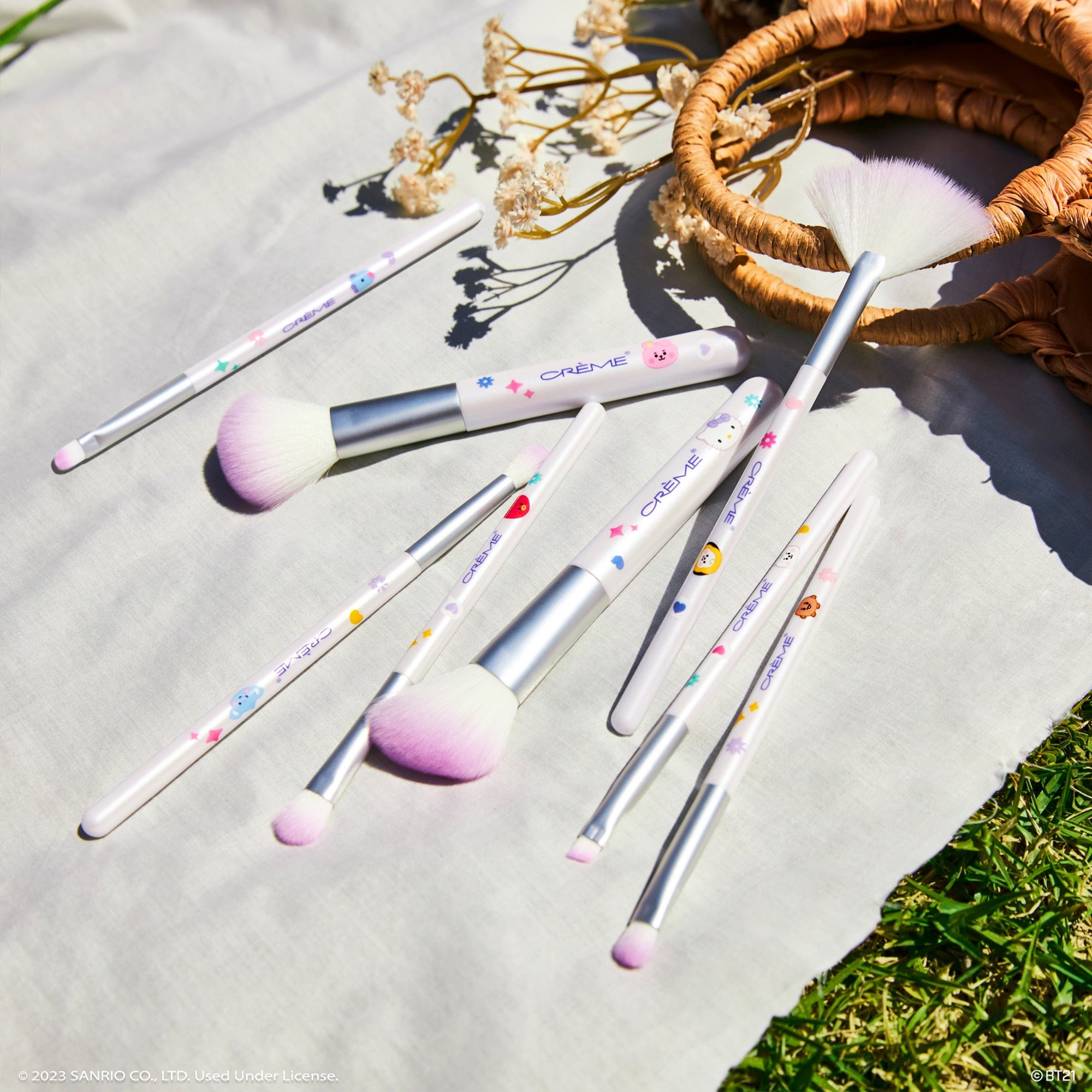 Hello Kitty & BT21 Dreamy Essentials Makeup Brushes The Crème Shop