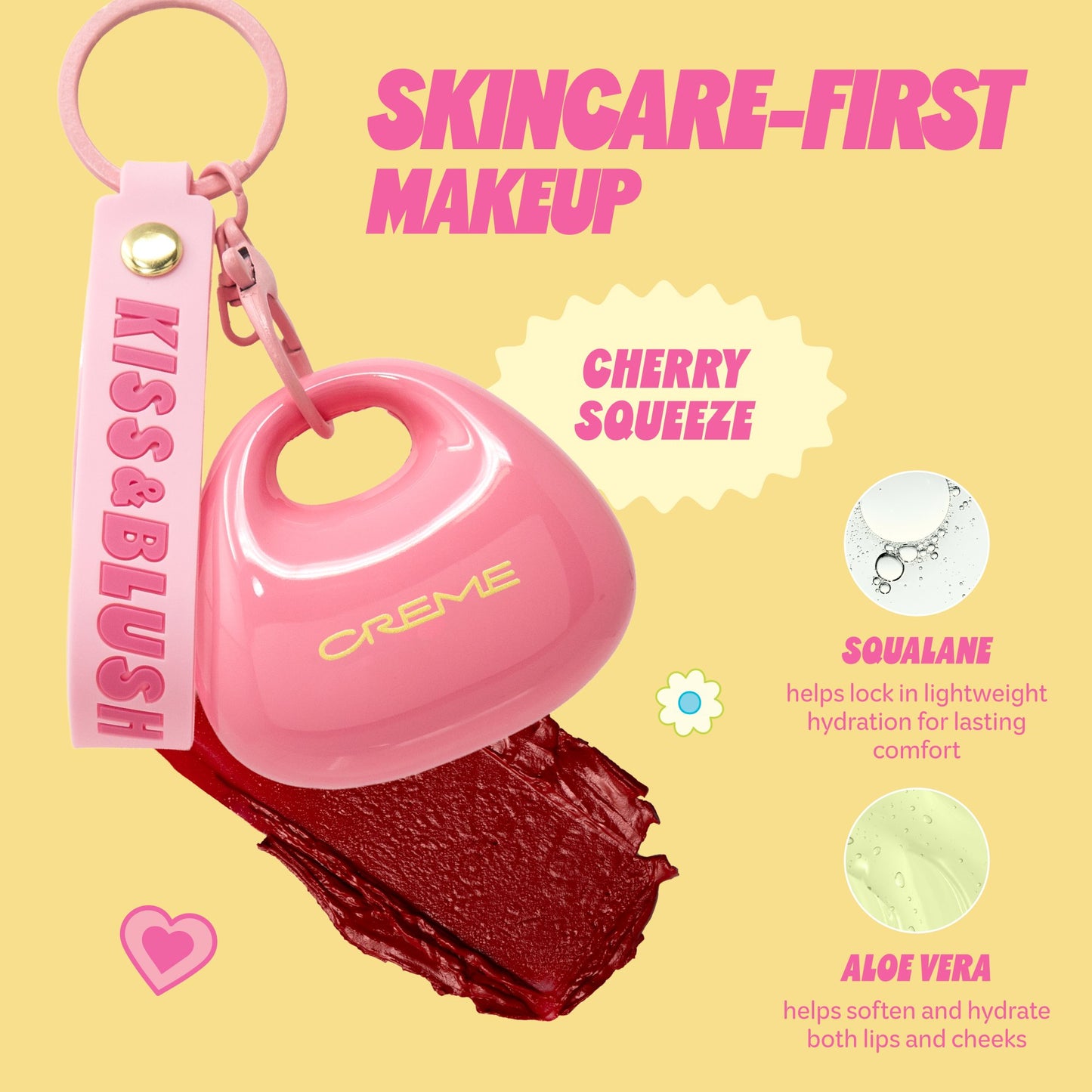 Crème Kiss & Blush Lip Balm and Blush The Crème Shop Cherry 