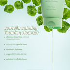 Hello Kitty & Friends Centella Calming Foaming Cleanser — centella cleanser and leaves with cleansing benefits