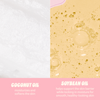 Tropic Lush Shimmering Body Oil — coconut oil and soybean oil ingredient graphic