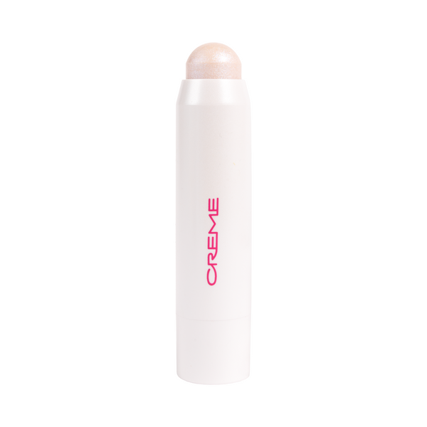 Aura Glow Highlighter — Holo Haze — white highlighter stick with iridescent pale pink tip