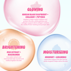3-Step To-Go Skincare Variety Set — ingredient graphic for the three skincare routines