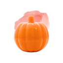 Peanuts Great Pumpkin Overnight Lip Masque — orange pumpkin lip masque jar with a pink texture swatch