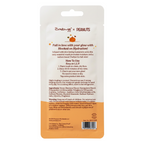 Peanuts Great Pumpkin Hydrating Sheet Mask — back of the pouch with ingredients and directions