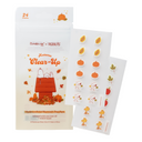 Peanuts Great Pumpkin Blemish Patches — Autumn Clear-Up pouch with pumpkin, leaf, Snoopy and Woodstock patches