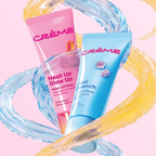Heat Up, Glow Up Wash Off Mask — paired with the turquoise Cool Quench leave-on mask