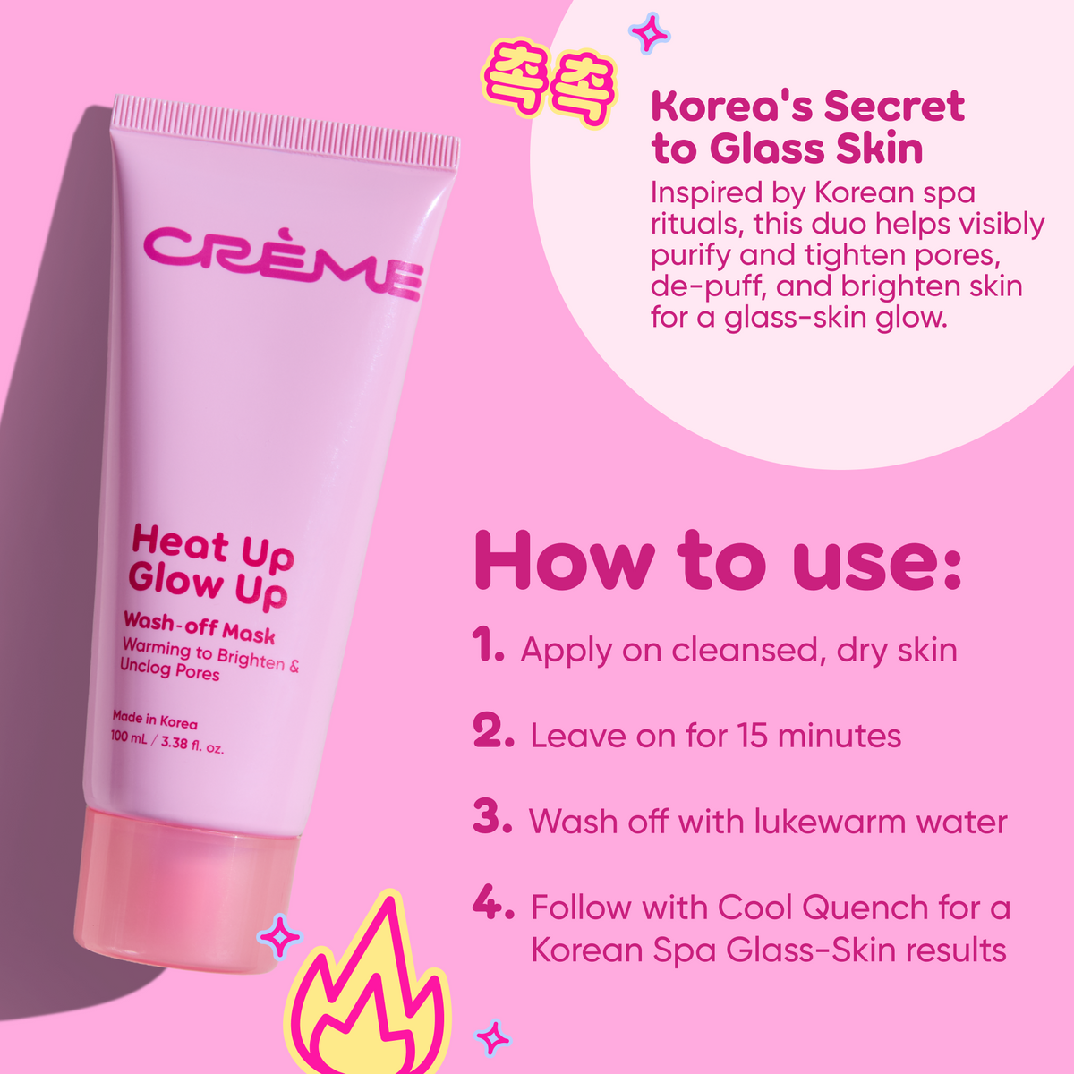 Heat Up, Glow Up Wash Off Mask