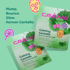 Centella Ultra-Thin Hydrogel Mask — mask pouches with centella leaf artwork