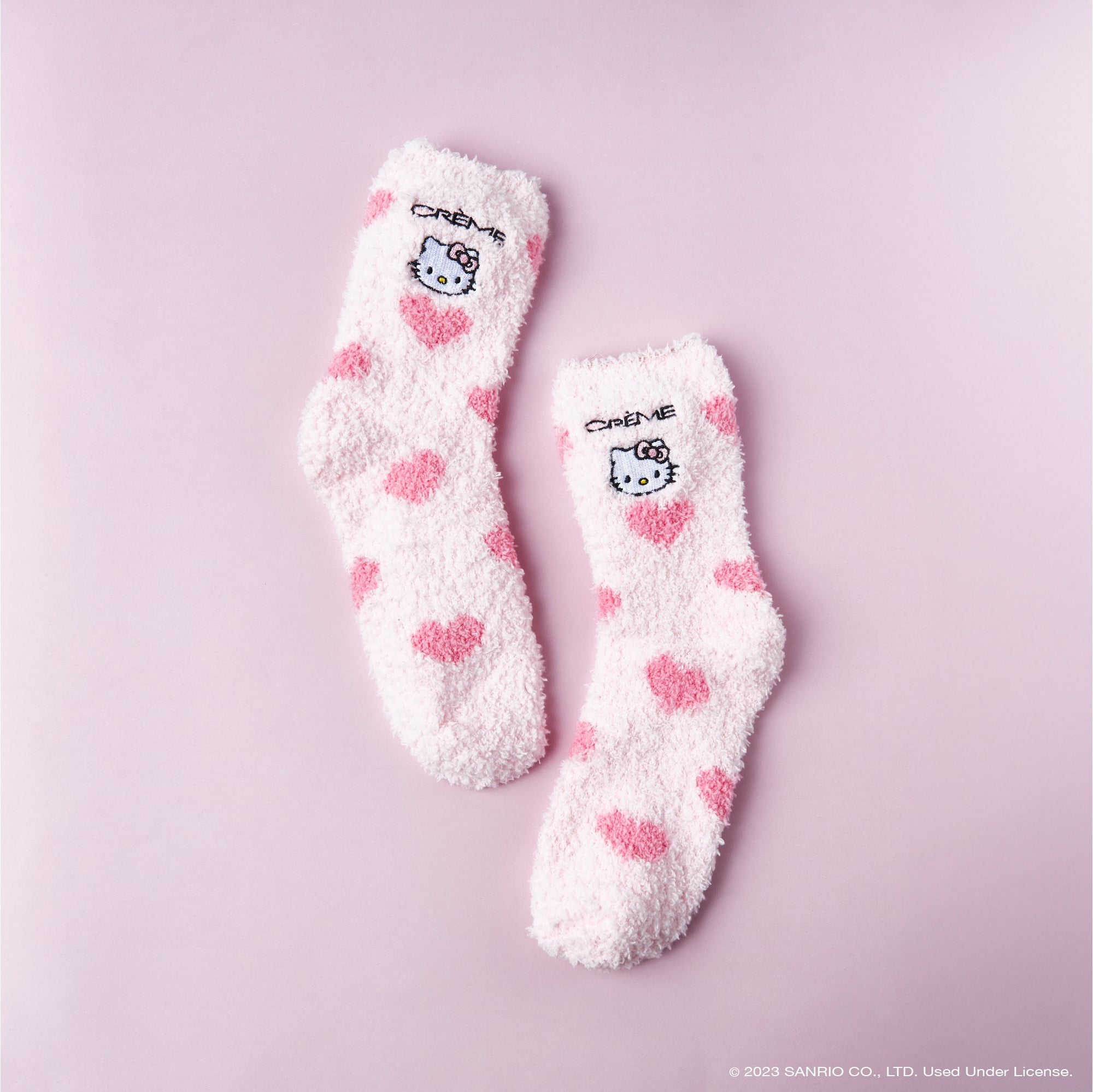 Hello Kitty Sole Soft! Infused Cozy Socks - Sweetheart Socks The Crème Shop x Sanrio 