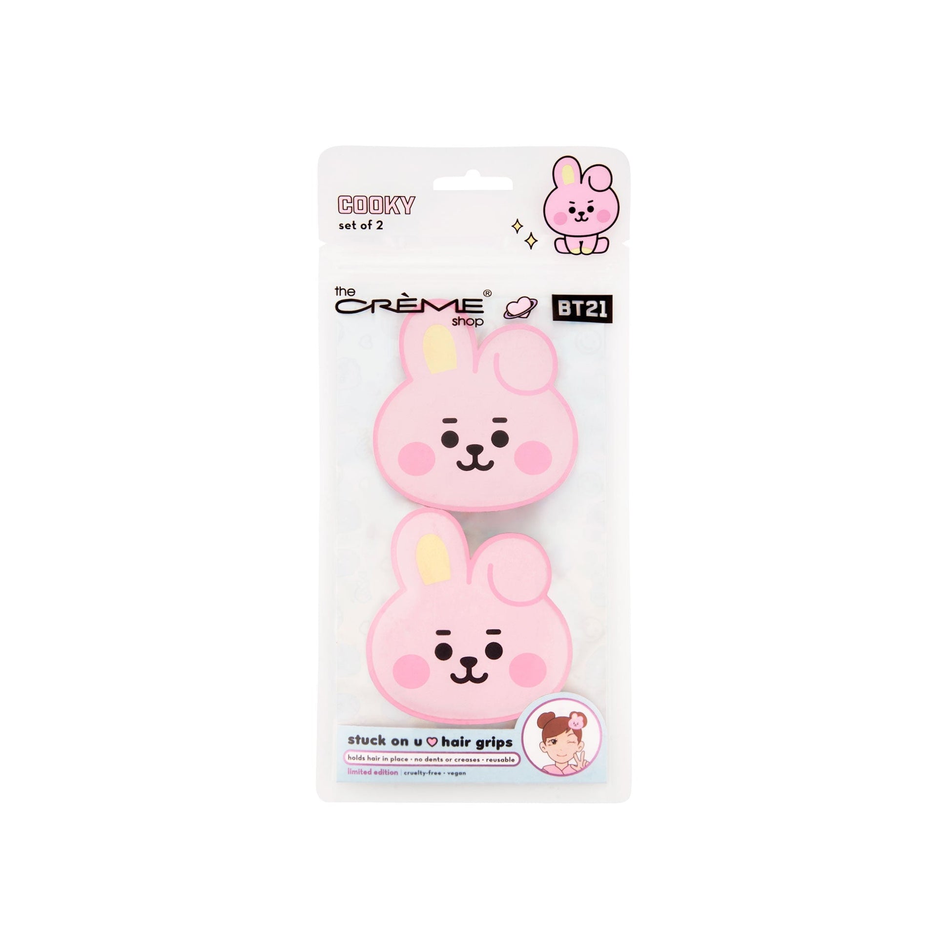 BT21 Stuck On U Hair Grips - COOKY The Crème Shop