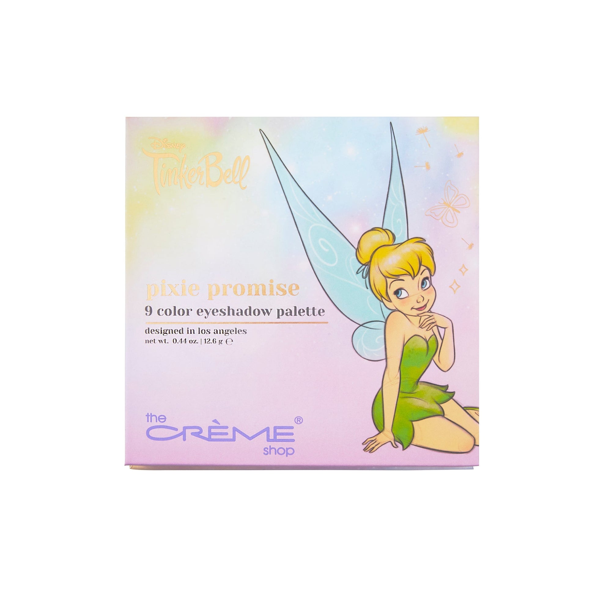 Front of Tinkerbell Pixie Promise Eyeshadow Palette | The Crème Shop Eyeshadow Palette The Crème Shop Disney 
