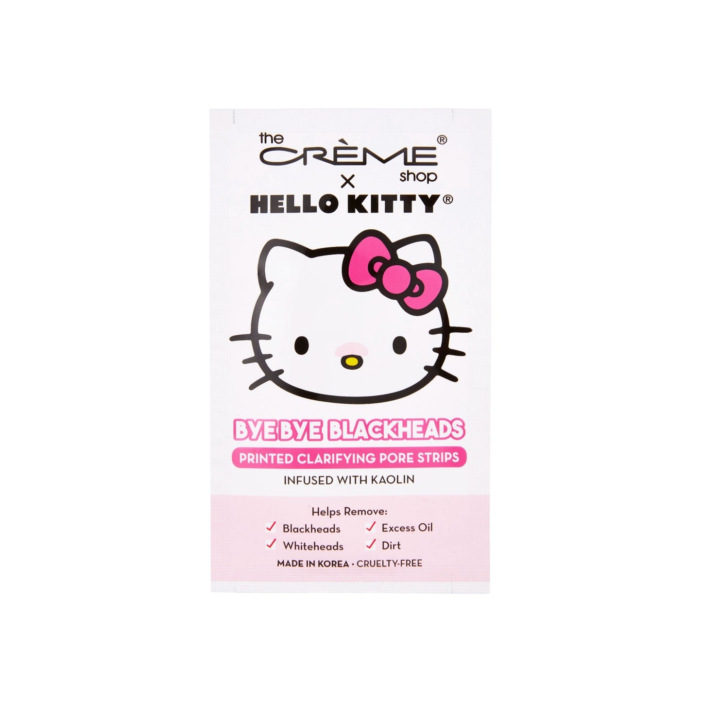 Hello Kitty Bye Bye Blackheads Nose Pore Strips (Set of 6) Blackheads Removers The Crème Shop x Sanrio 
