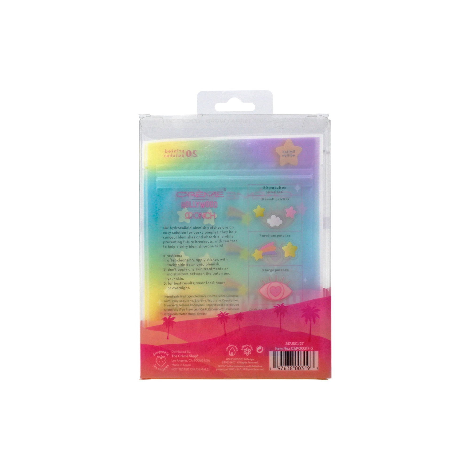 Onch® x Hollywood® Hydrocolloid Acne Patches The Crème Shop