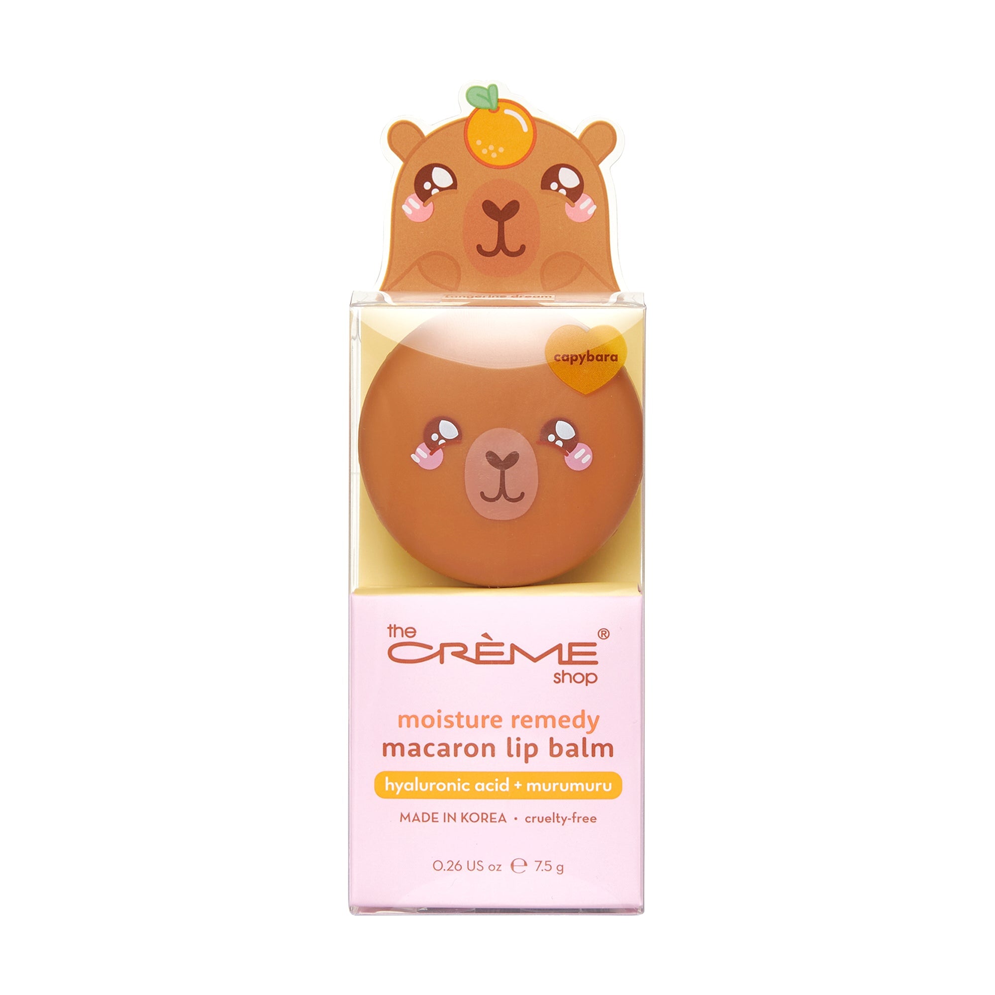 Capybara Macaron Lip Balm - Tangerine Lip Balms The Crème Shop 