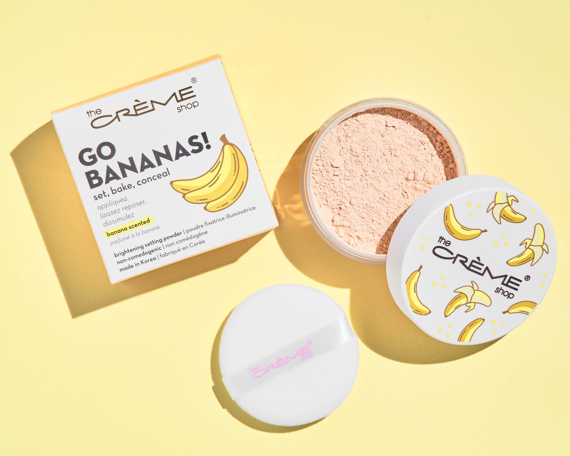 GO BANANAS! Brightening Banana Powder Setting Powder The Crème Shop 