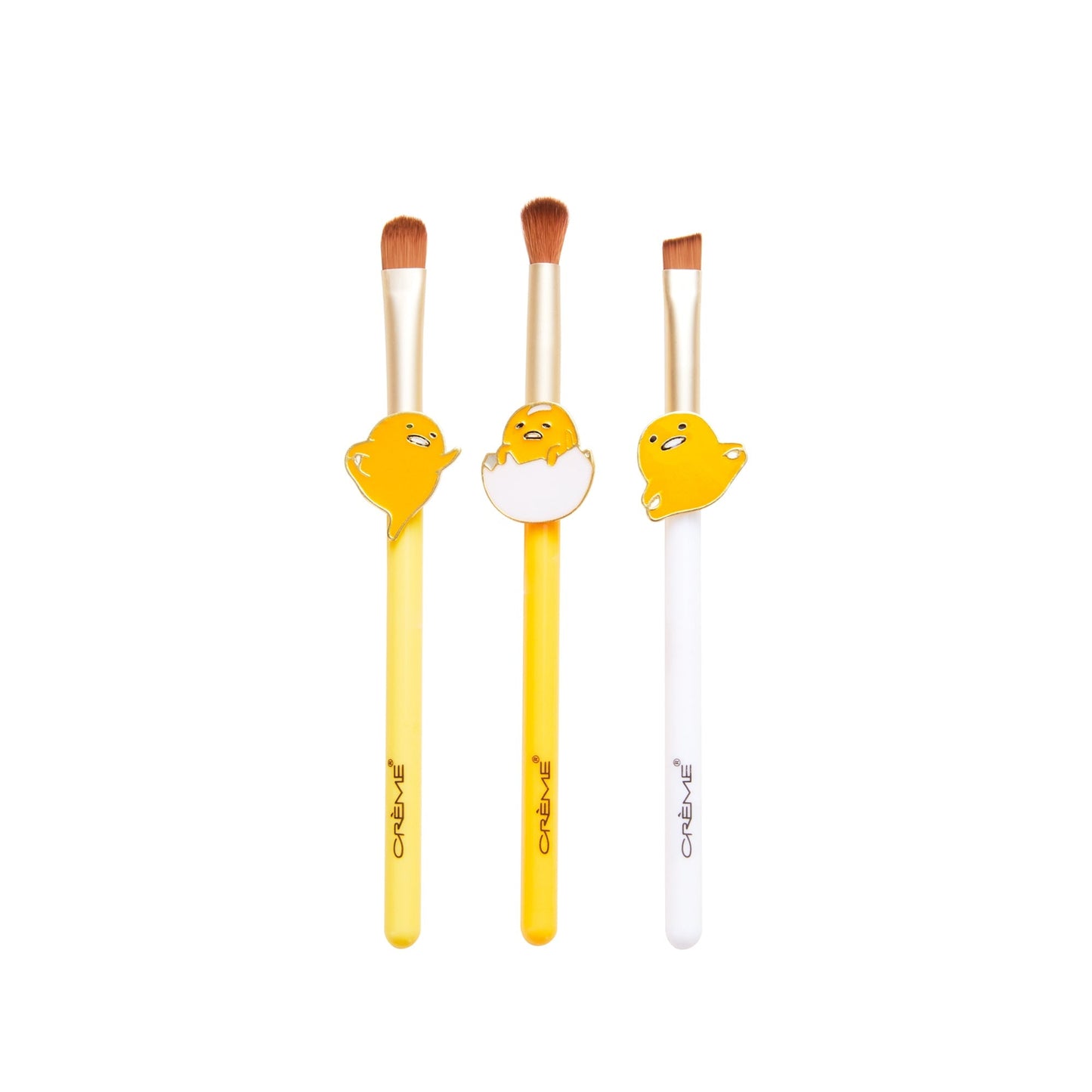 The Crème Shop x Gudetama: Sunny Side Brush Set (Set of 3) Brush Sets The Crème Shop x Sanrio 