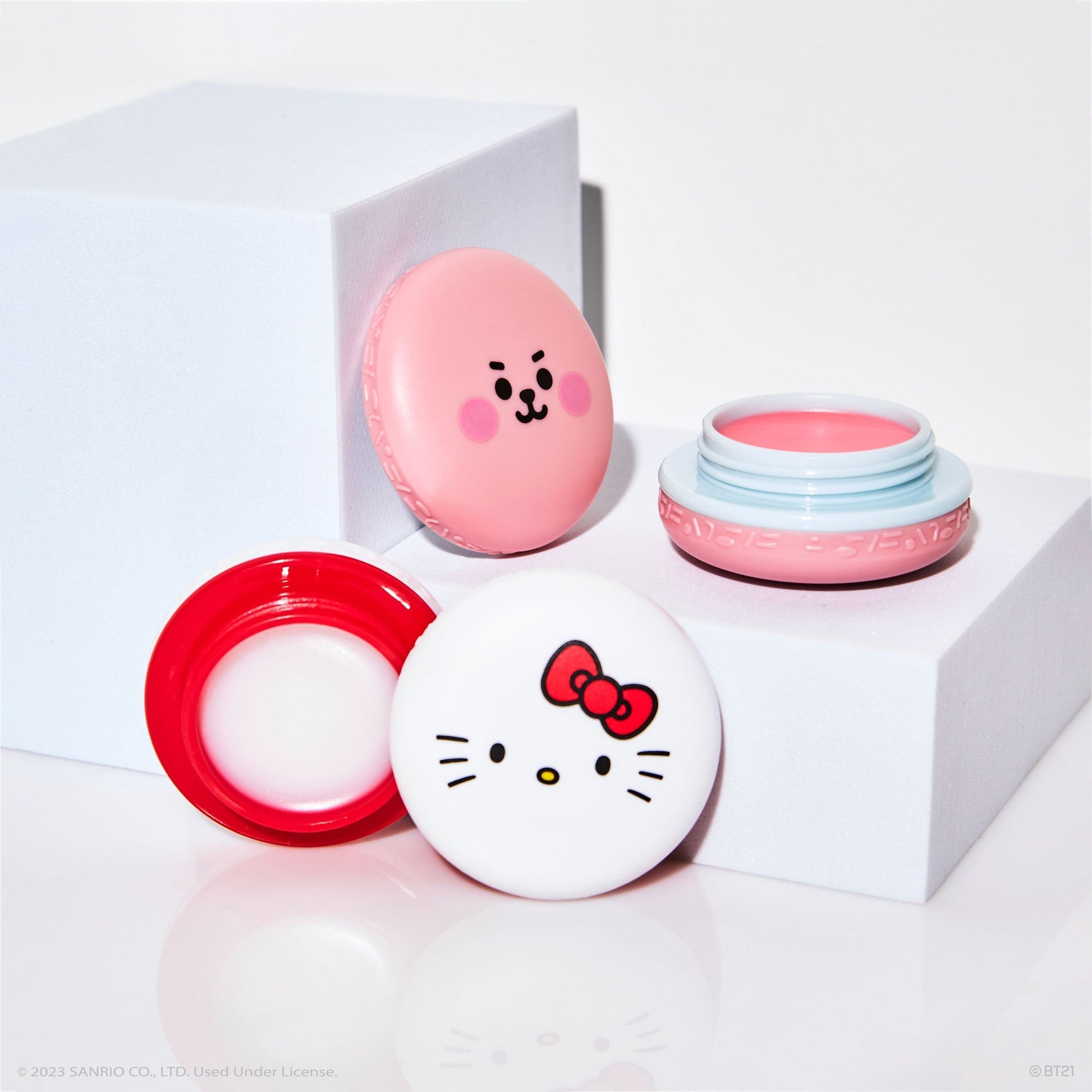 Hello Kitty & BT21 COOKY Moisturizing Macaron Lip Balm Duo Lip Balms The Crème Shop x Hello Kitty x BT21 
