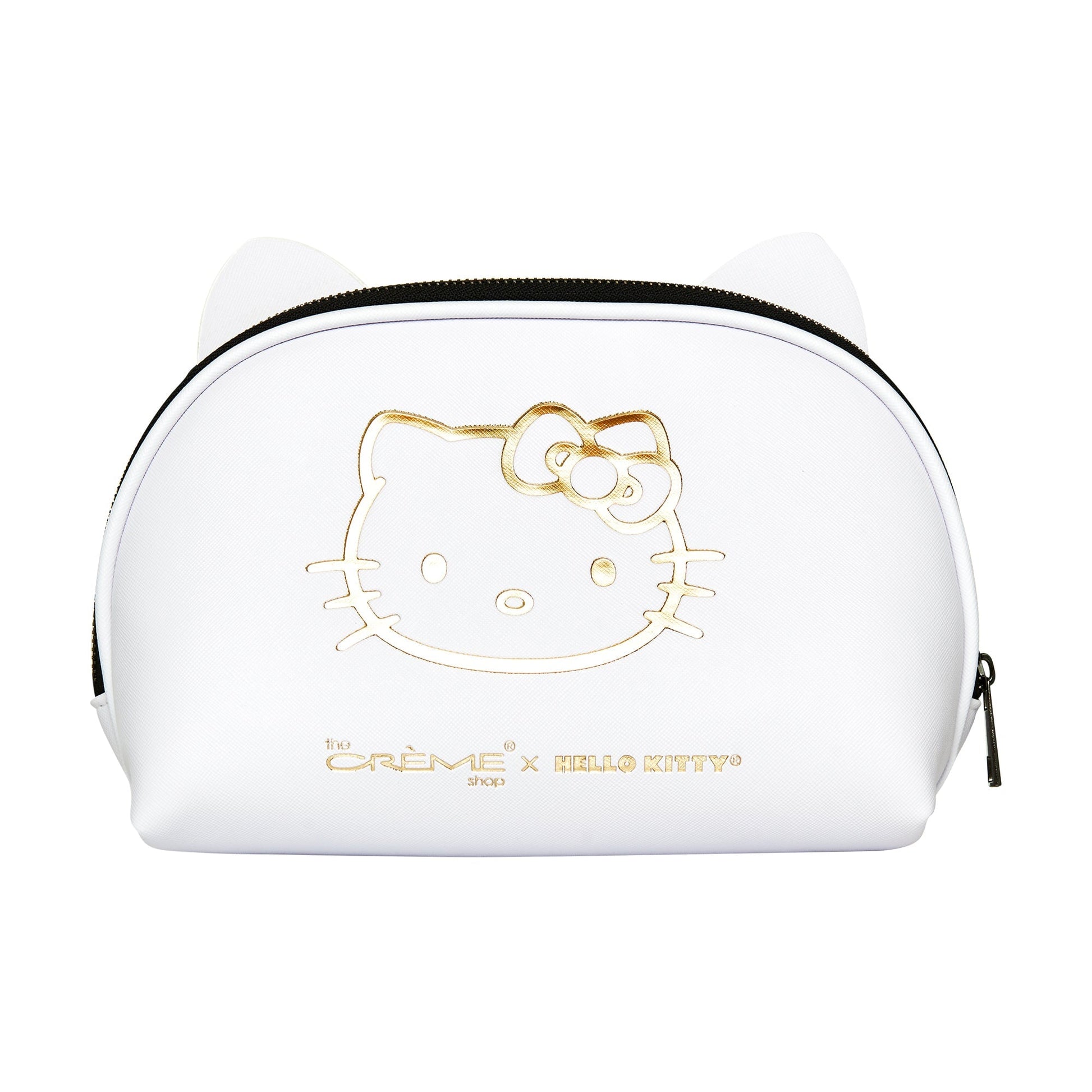 Hello Kitty Holiday Makeup Pouch - Golden Icon Makeup Pouch The Crème Shop x Sanrio 