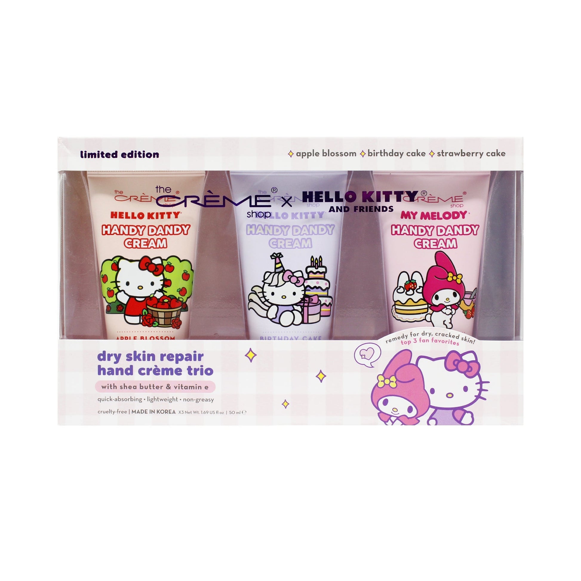 The Crème Shop x Hello Kitty and Friends Handy Dandy Cream Set Hand Creams The Crème Shop x Sanrio 