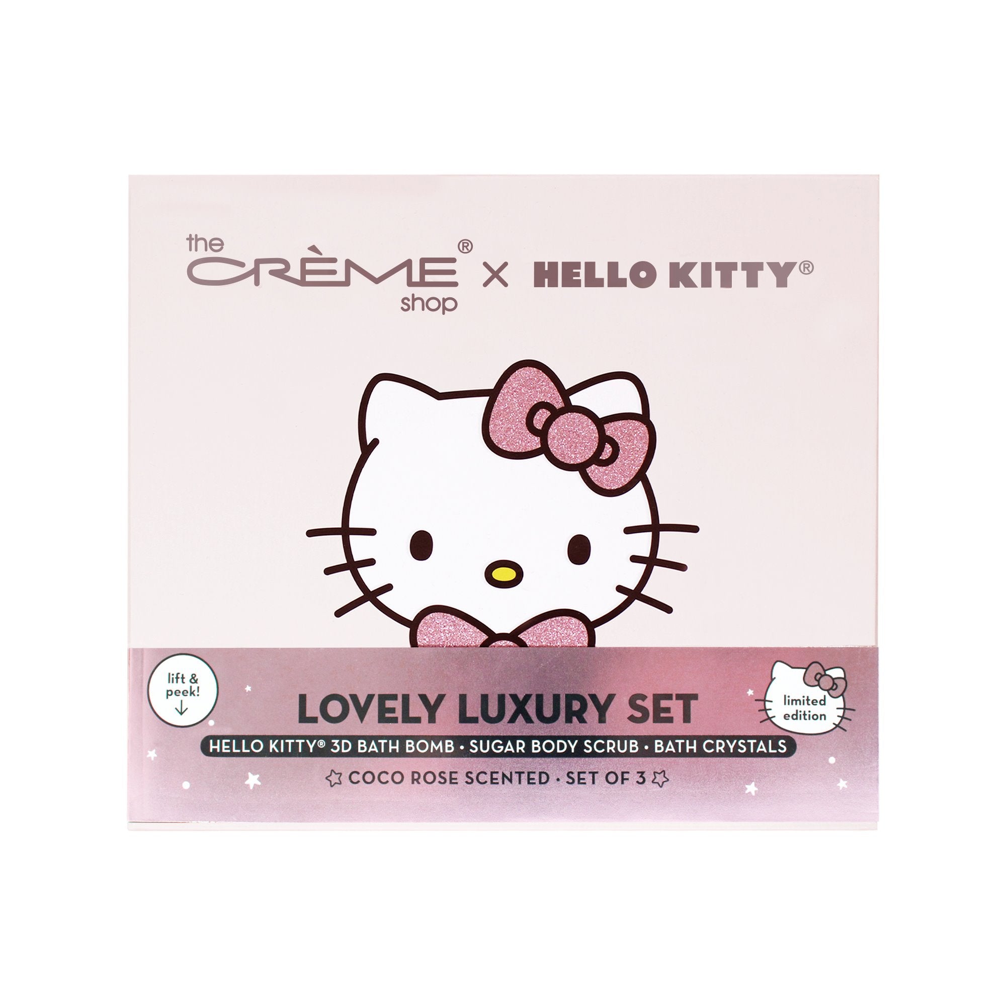 The Crème Shop x Hello Kitty – Lovely Luxury Spa Set The Crème Shop x Sanrio Coco Rose Scented 