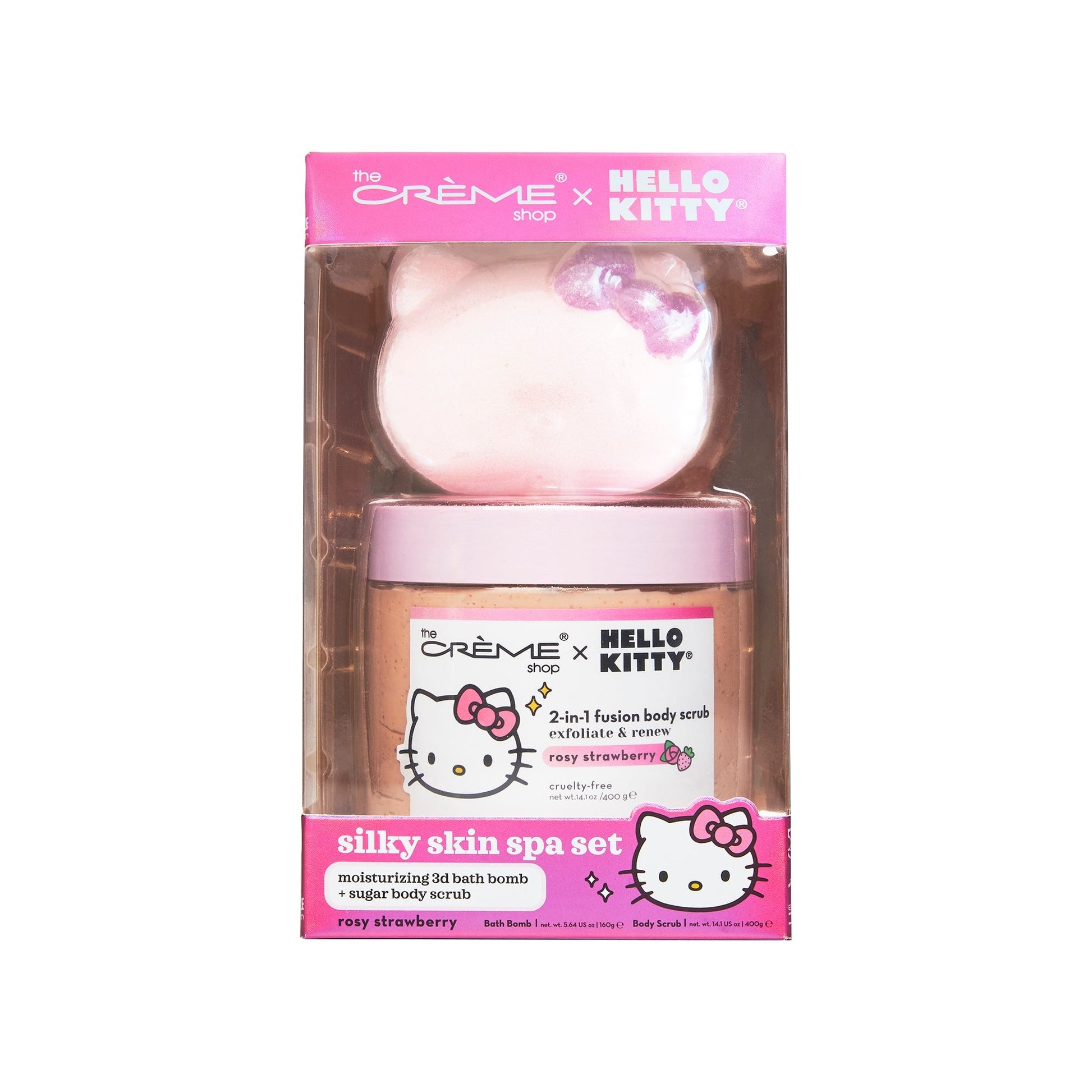 The Crème Shop x Hello Kitty Silky Spa Set – Rosy Strawberry Spa Set The Crème Shop x Sanrio 