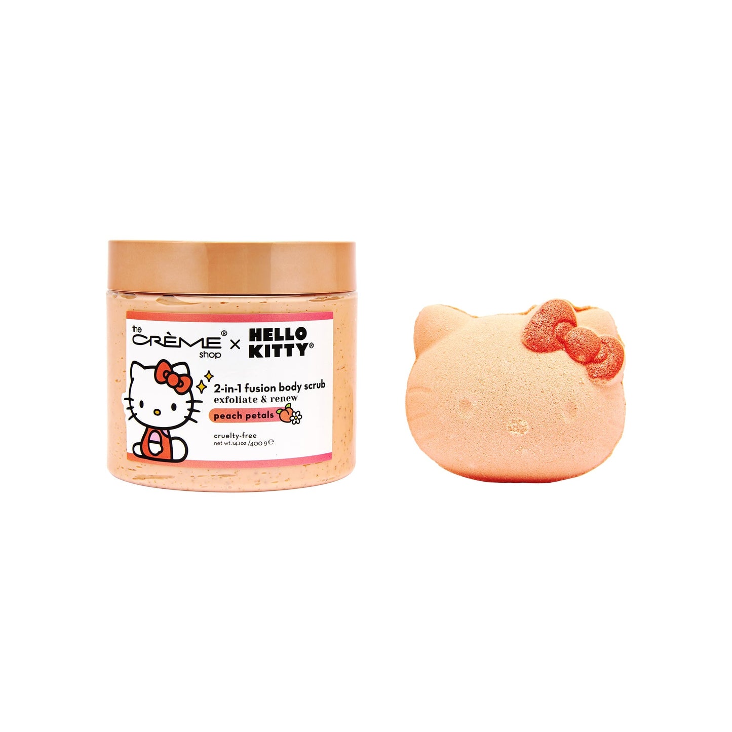 Hello Kitty Silky Skin Spa Set - Peach Petals Skin Care The Crème Shop x Sanrio 