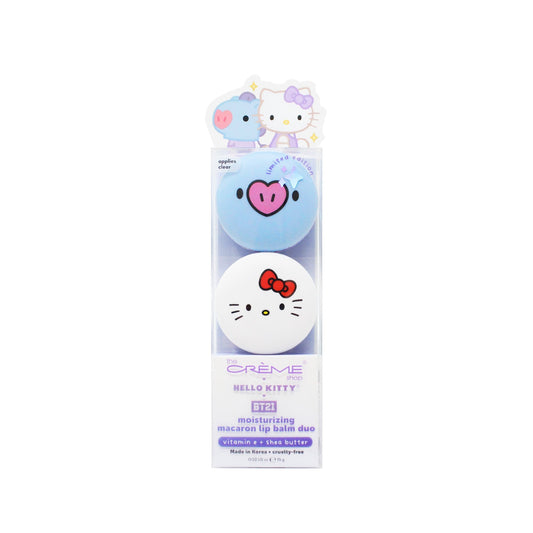 Hello Kitty & BT21 MANG Moisturizing Macaron Lip Balm Duo, $18