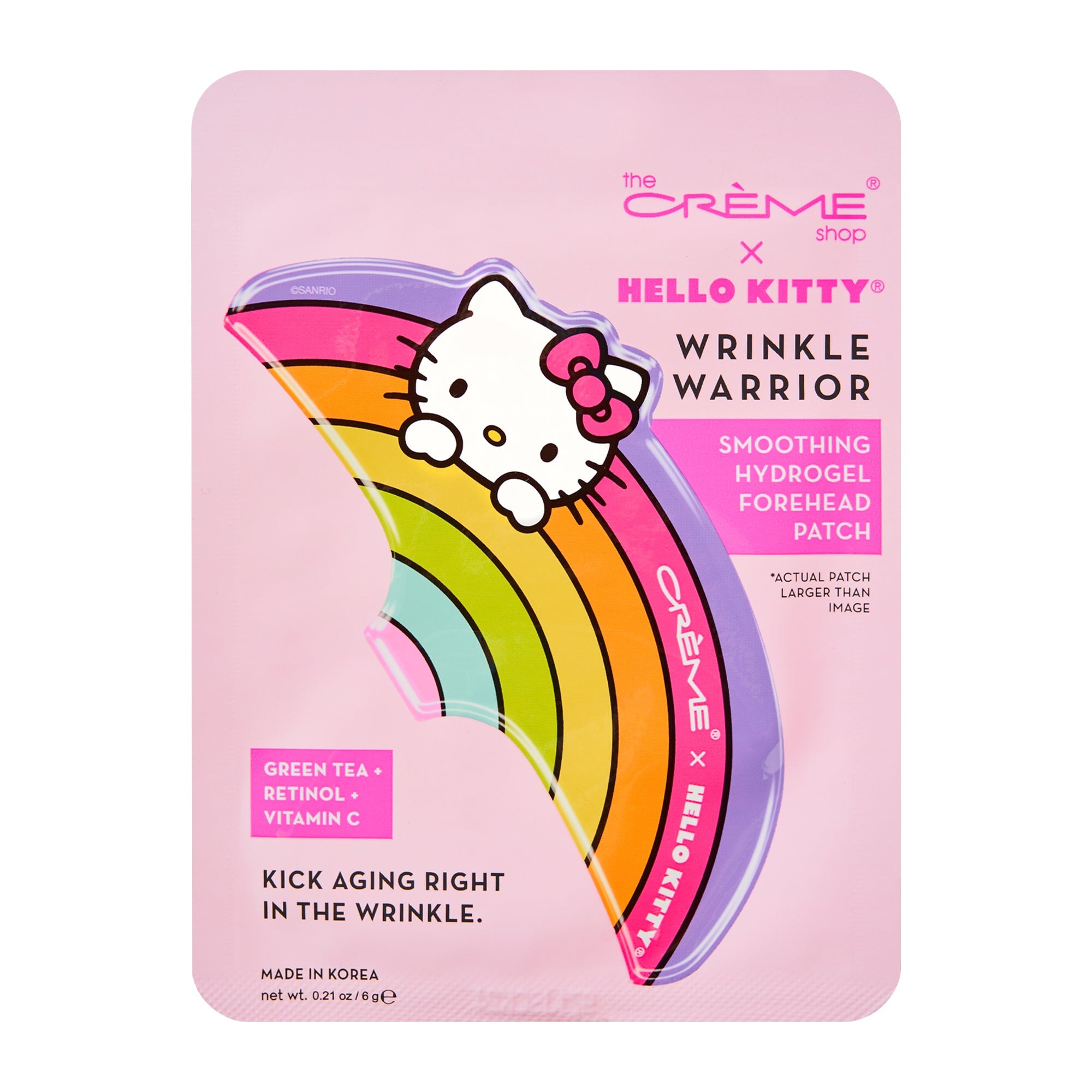 Hello Kitty Wrinkle Warrior Smoothing Hydrogel Forehead Patch Forehead Patches The Crème Shop x Sanrio 
