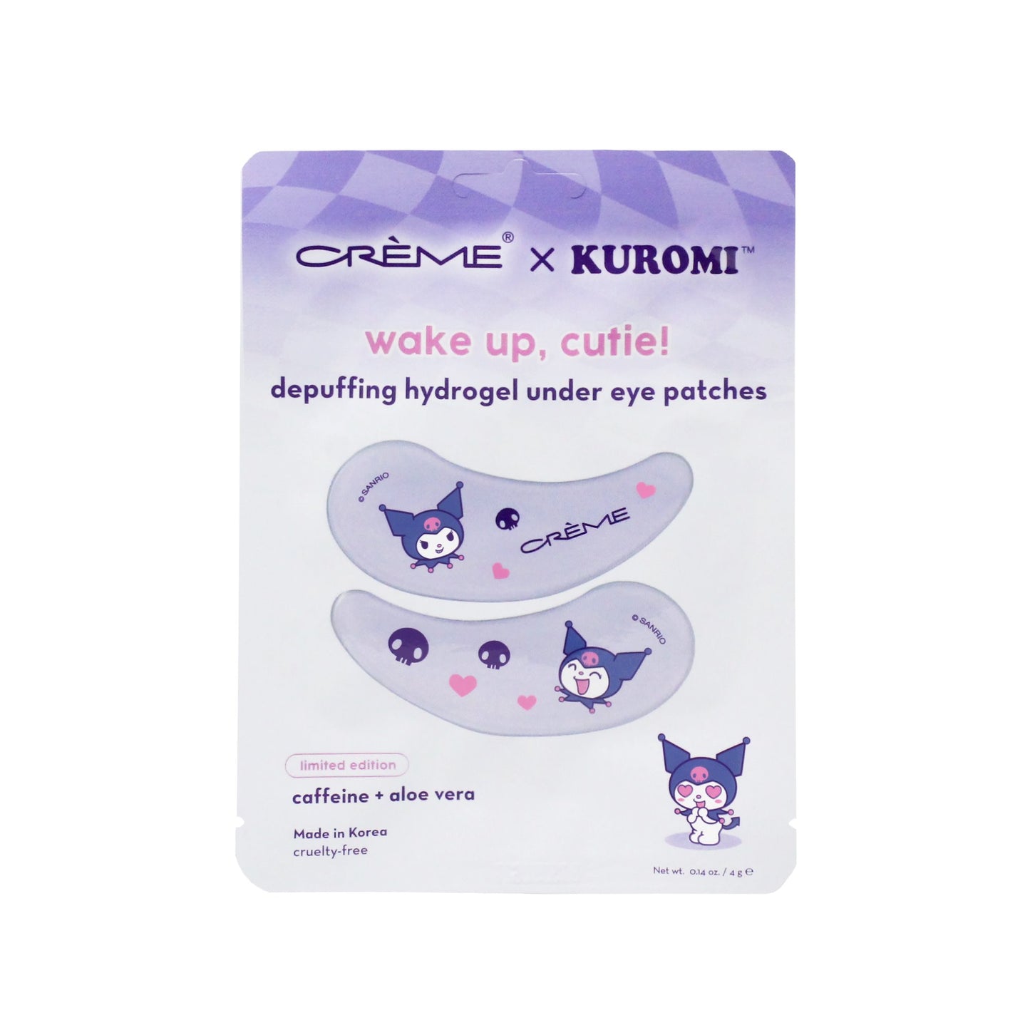 Kuromi Hydrogel Under Eye Patches Under Eye Patches The Crème Shop x Sanrio 