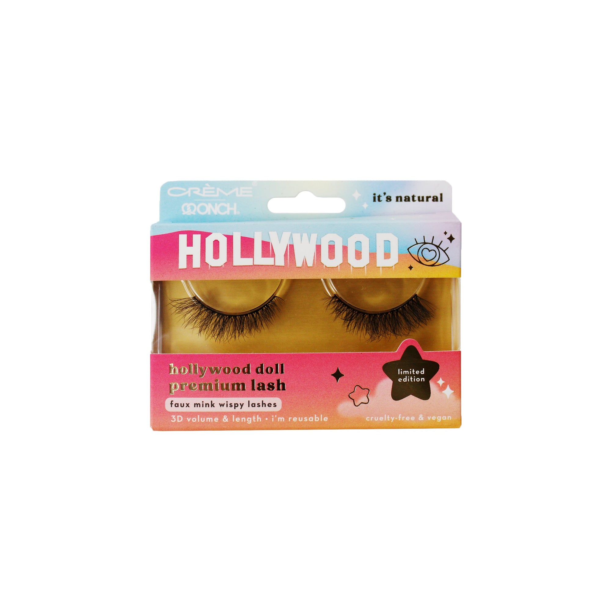 The Crème Shop x Onch® x Hollywood® Faux Mink Wispy Lashes - It's Natural Handcrafted Eyelashes The Crème Shop x Onch® x Hollywood® 