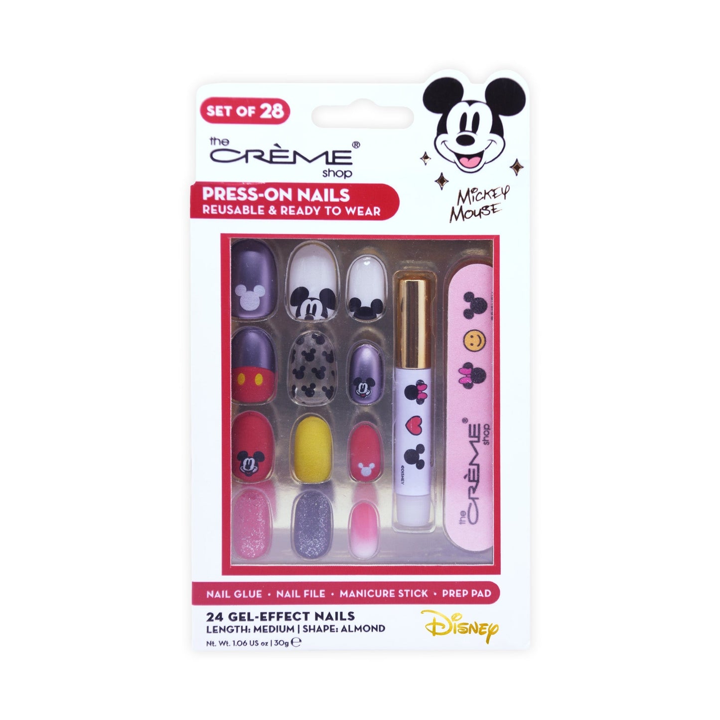 The Crème Shop x Disney Mickey Press-On Nails – Red Press On Nails The Crème Shop x Disney 