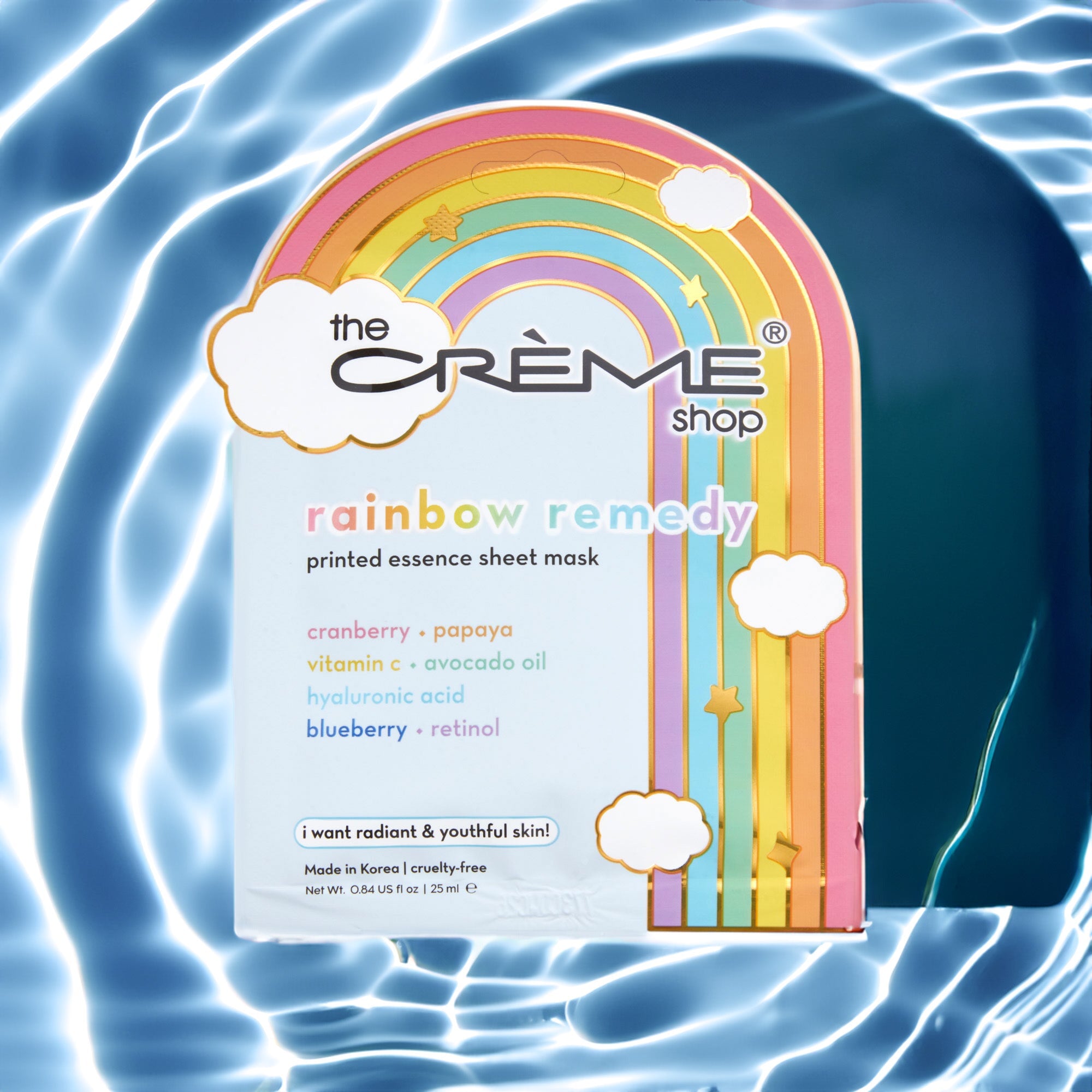 Rainbow Remedy Essence Sheet Mask Sheet masks The Crème Shop 