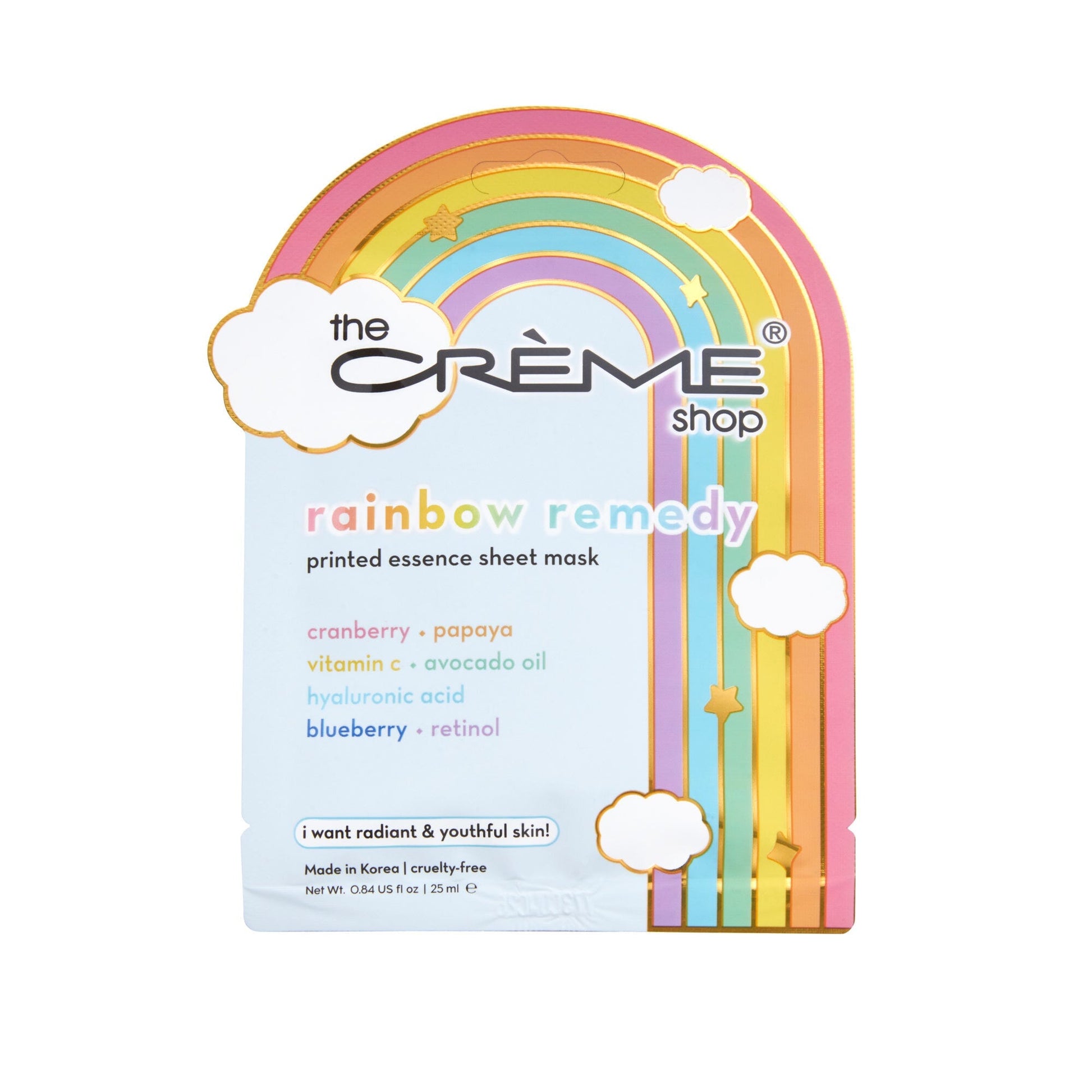 Rainbow Remedy Sheet Mask | The Crème Shop