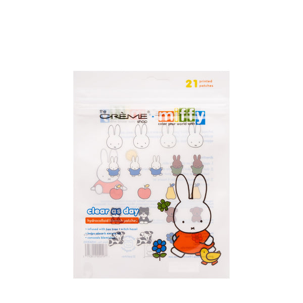 Miffy Clear As Day! Blemish Patches — clear Miffy blemish patch pouch with character and fruit designs