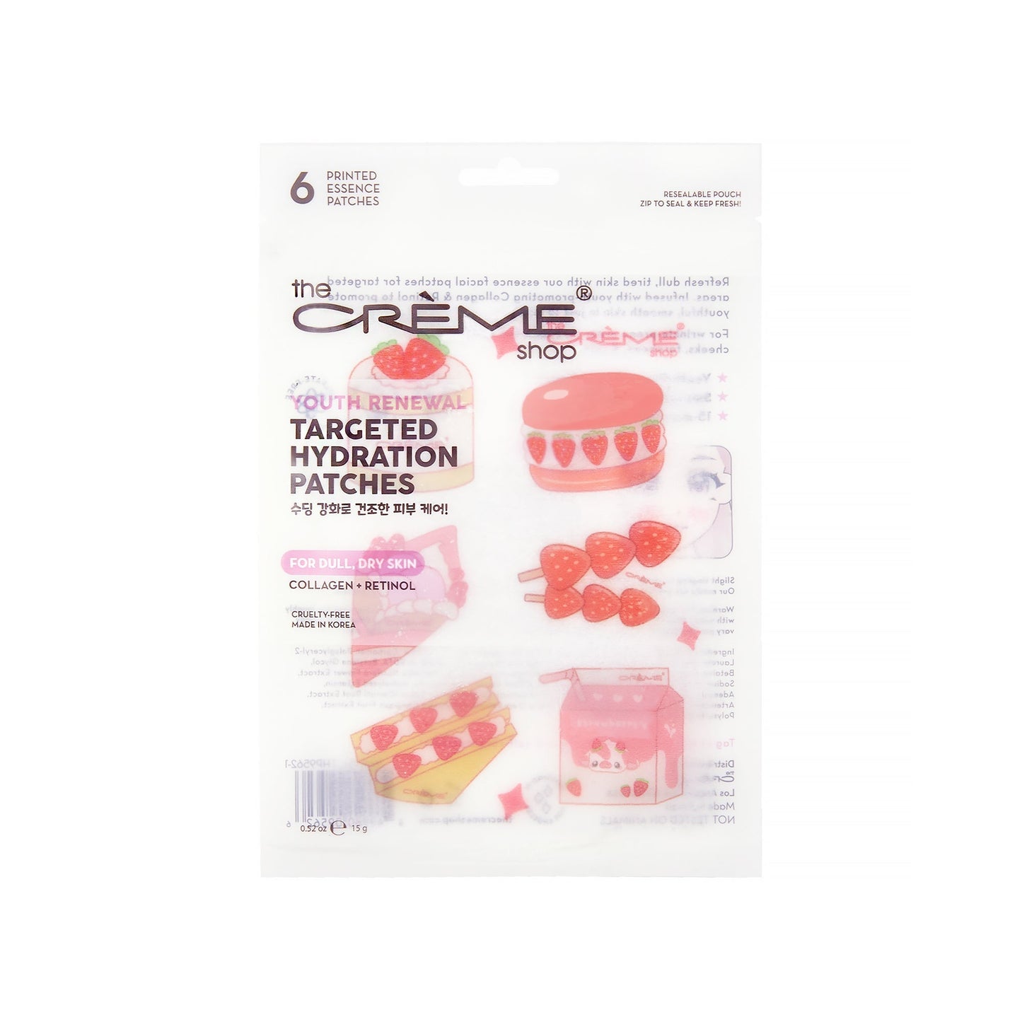 Targeted Hydration Patches in "Strawberry" (3 Piece Set) Patches The Crème Shop 