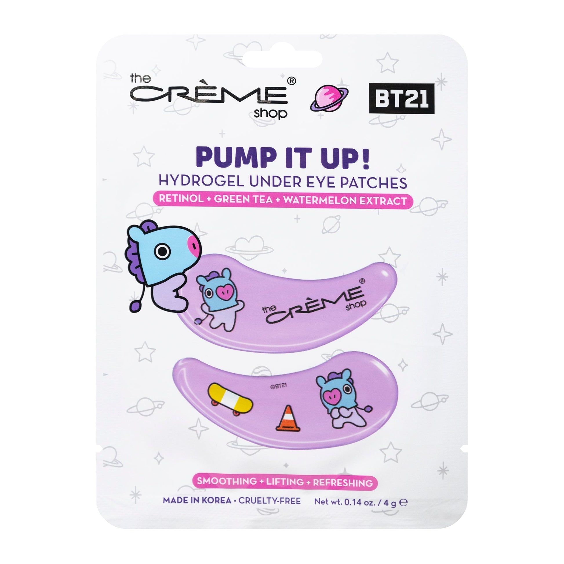 BT21 Hydrogel Under Eye Patch Set of 4 - $18 Value Under Eye Patches The Crème Shop x BT21 