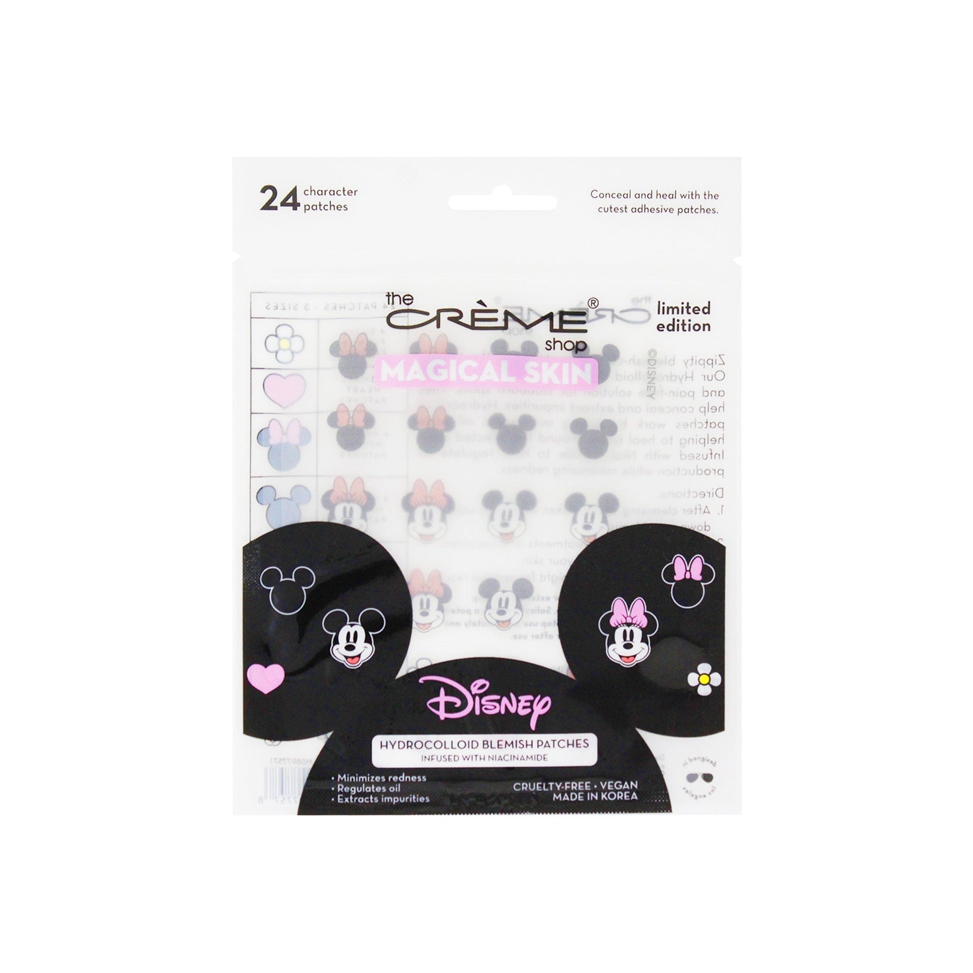 Minnie Mouse Magical Skin Hydrocolloid Blemish Patches Hydrocolloid Acne Patches The Crème Shop x Disney 