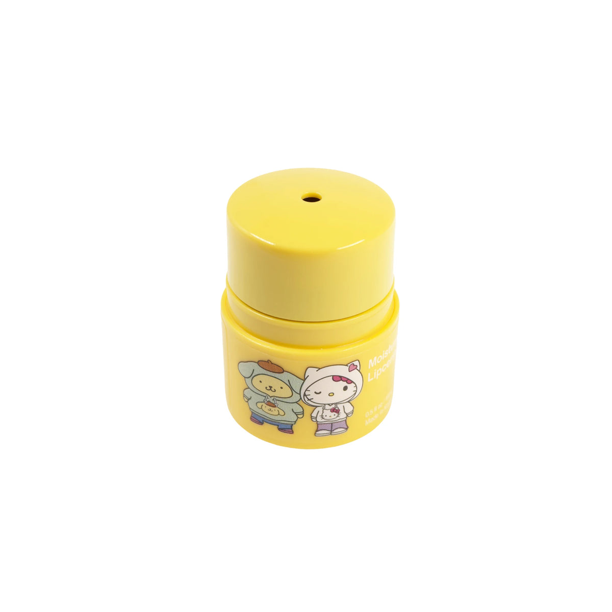 Moisture Melt Lipcerin — Pompompurin — open jar showing the dispensing top