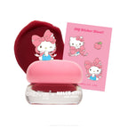 Gloss Jelly Lip Glaze — Berry Cherry — pink-lidded lip glaze jar with a berry-red swatch