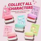 Gloss Jelly Lip Glaze — Berry Cherry — Hello Kitty and Friends lip glaze jars with character sticker sheets