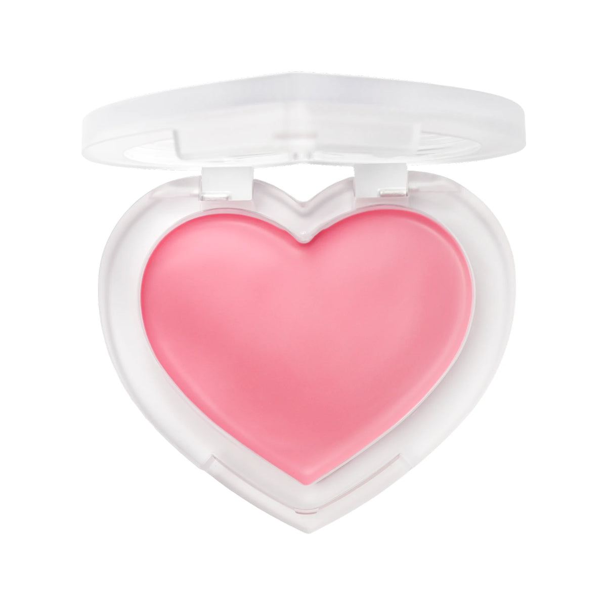 Blush Rush Cheek Balm — Adore U — open white heart compact showing pink cheek balm
