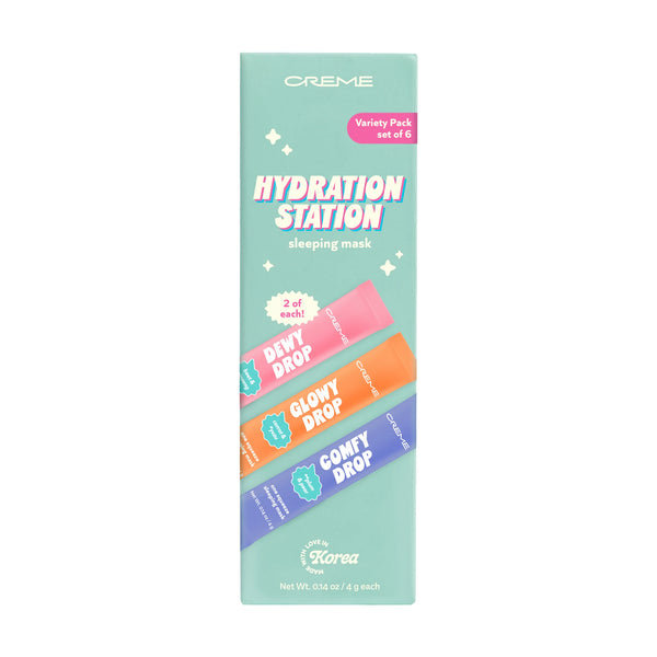 Hydration Station Sleeping Mask Variety Pack — Hydration Station six-pack sleeping mask box