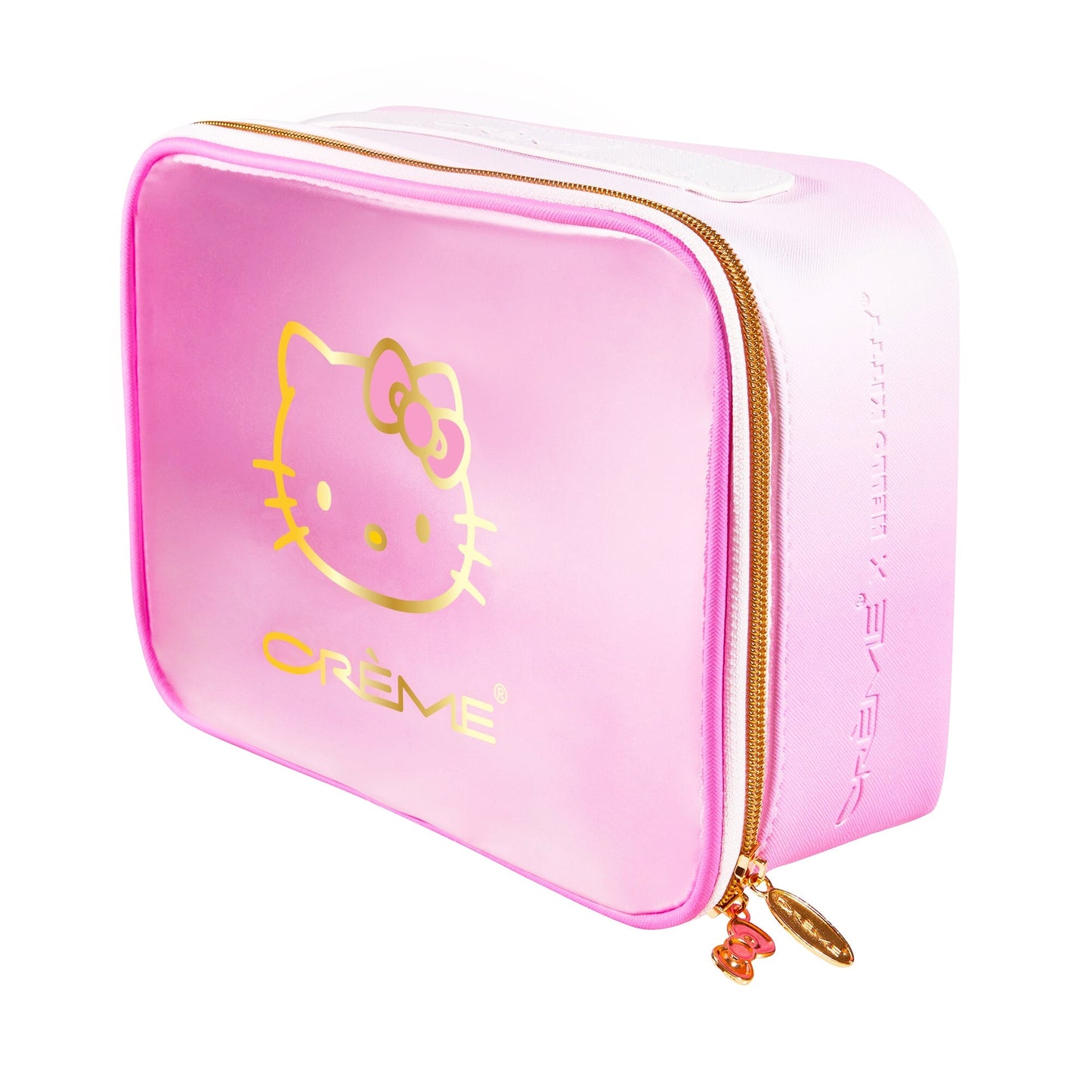 Hello Kitty Perfect Pink Travel Case Makeup Pouch The Crème Shop x Sanrio 