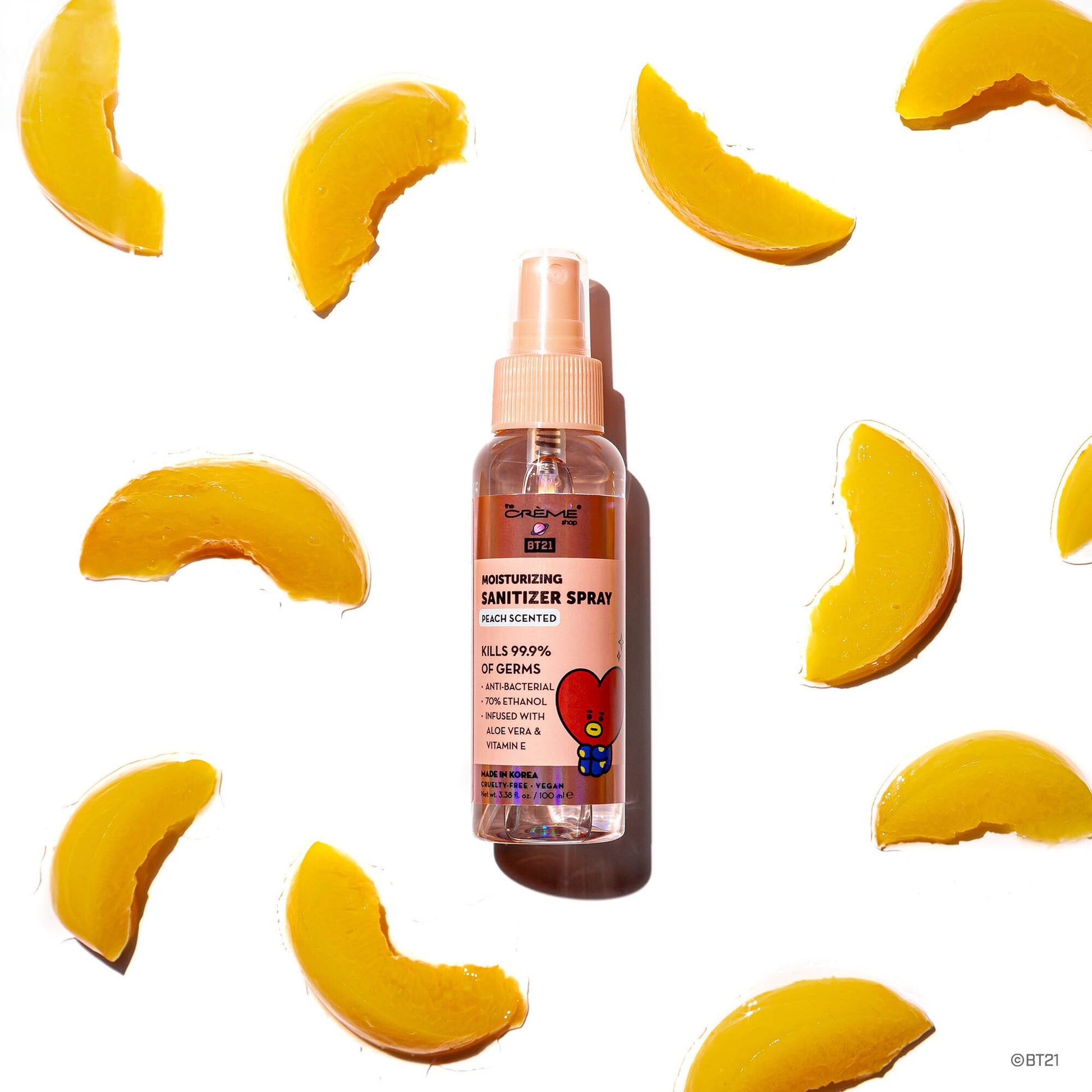 TATA Sanitizing Spray (Peach Scented) Sanitizer Sprays - The Crème Shop x BT21 