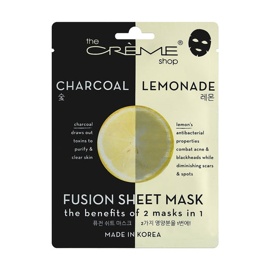 Charcoal & Lemon Fusion Sheet Mask - The Crème Shop
